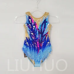 LIUHUO Rhythmic Gymnastics Leotard Competitive Cheerleading Performance For Children