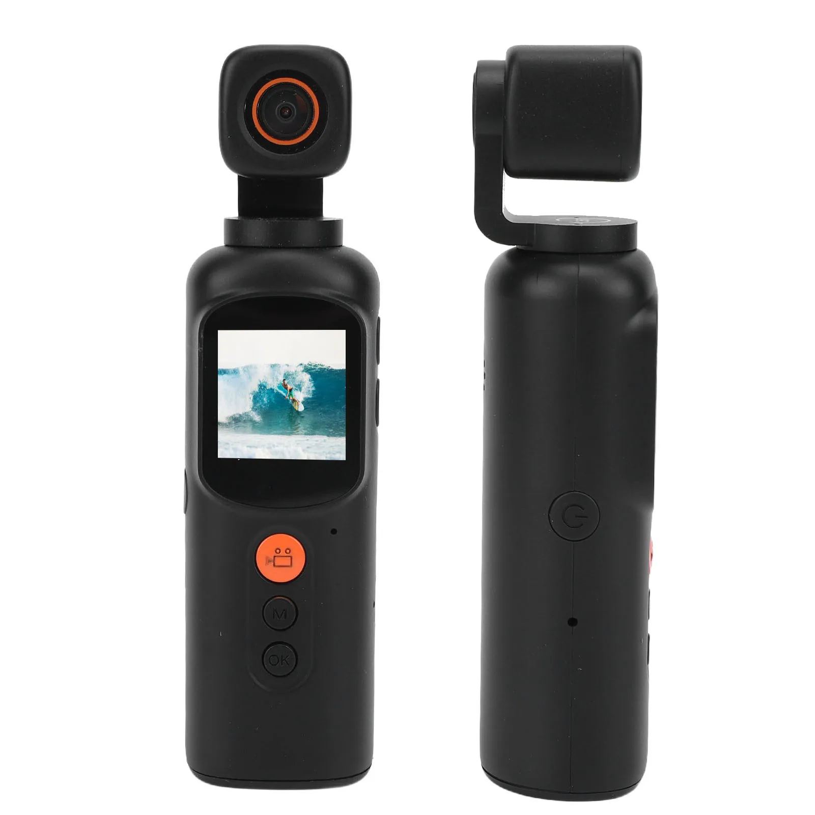 

Портативная видеокамера 2K HD 350 ° Портативная видеокамера с вращающейся головкой, Wi-Fi, электронной стабилизацией, широкоугольным объективом и приложением для путешествий