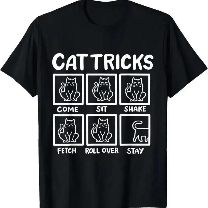 Cadeaux exceptionnels pour les propriétaires de chats : T-shirt avec des tours de magie pour chats.