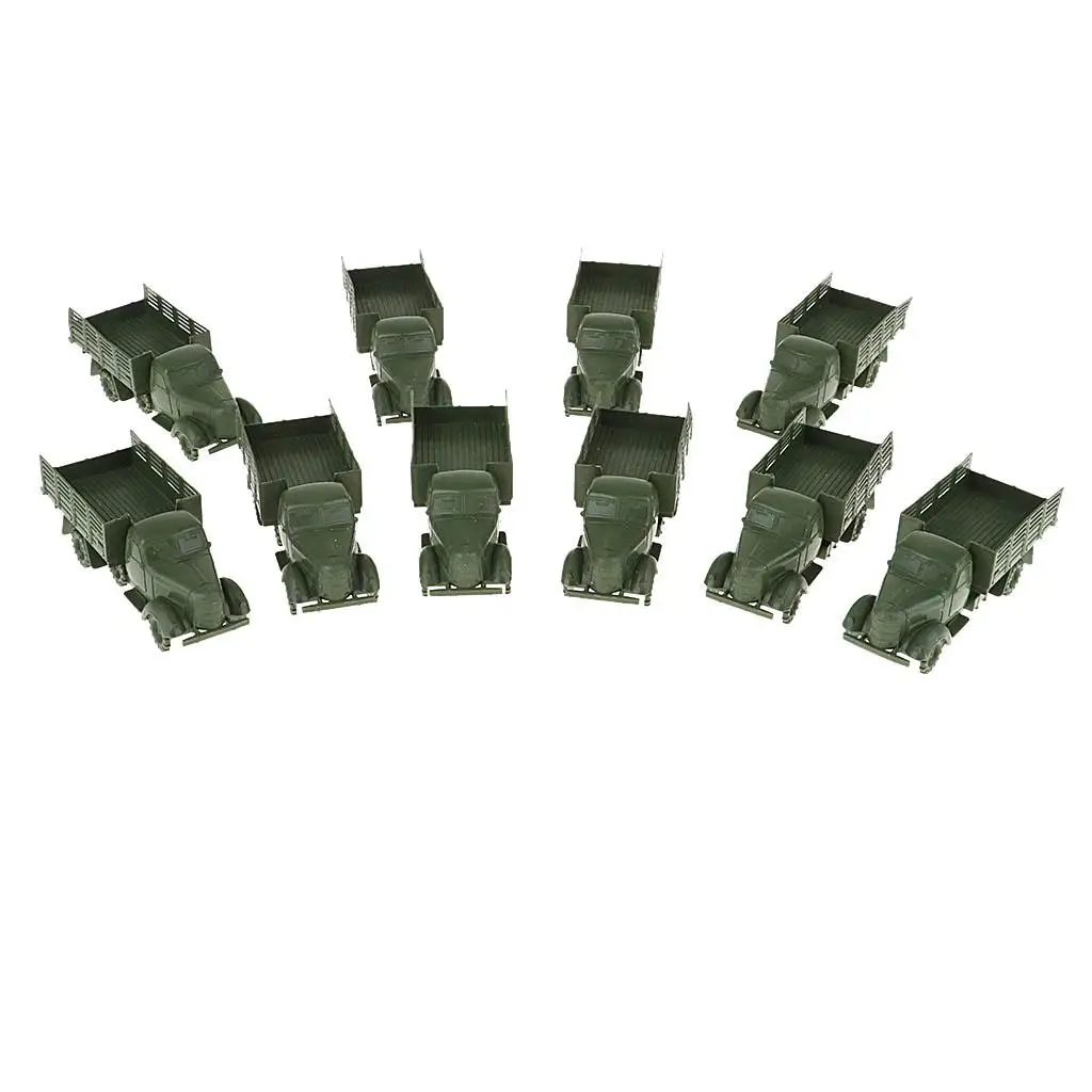 10 pezzi modelli camion camion soldato accessori in miniatura giocattolo fai da te