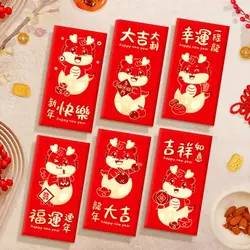 New Year Packet Red Envelope Dragon Patterns New Year's Blessing Bag HongBao DIY Packing Luck Money Bag Money Bags