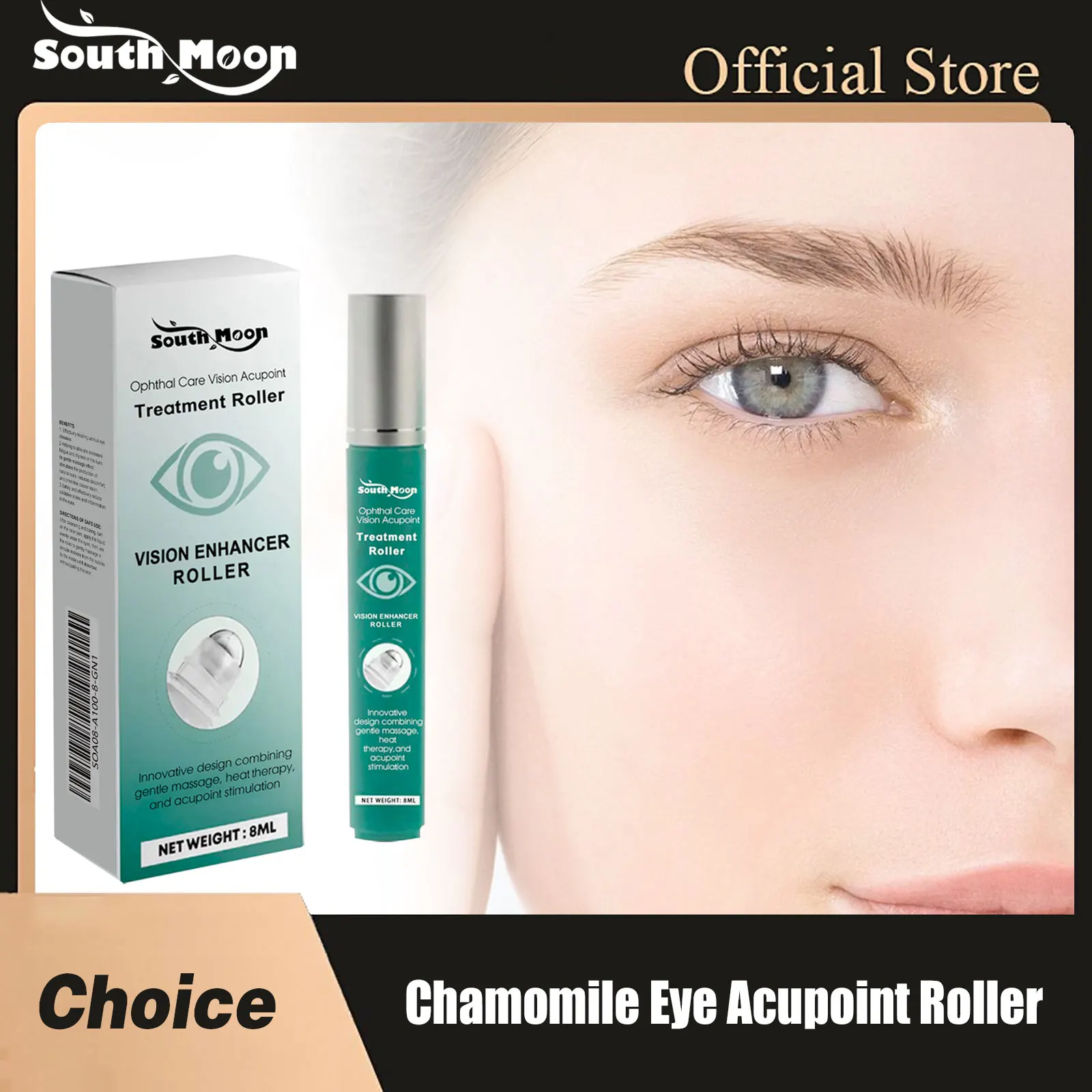 

Chamomile Eye Acupoint Serum Roller Bag Remove Relieve Dry Promote Clearer Eyesight Enhance Vision Fatigue Eyes Mild Massage Oil