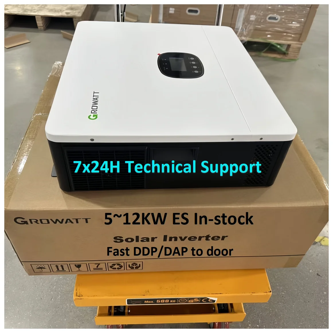 

Growatt 12KW ES Anern Hybrid String Low Frequency Three Phase AC Solar Split Phase Inverter On Off Grid For Home Appliance