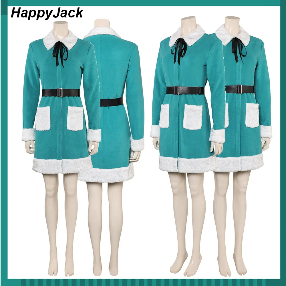 Christmas Tree Cosplay Halloween Carnival Party Green Dress Hat Stage Performance Clothing Outfits Roleplay Costume Fantasy Suit