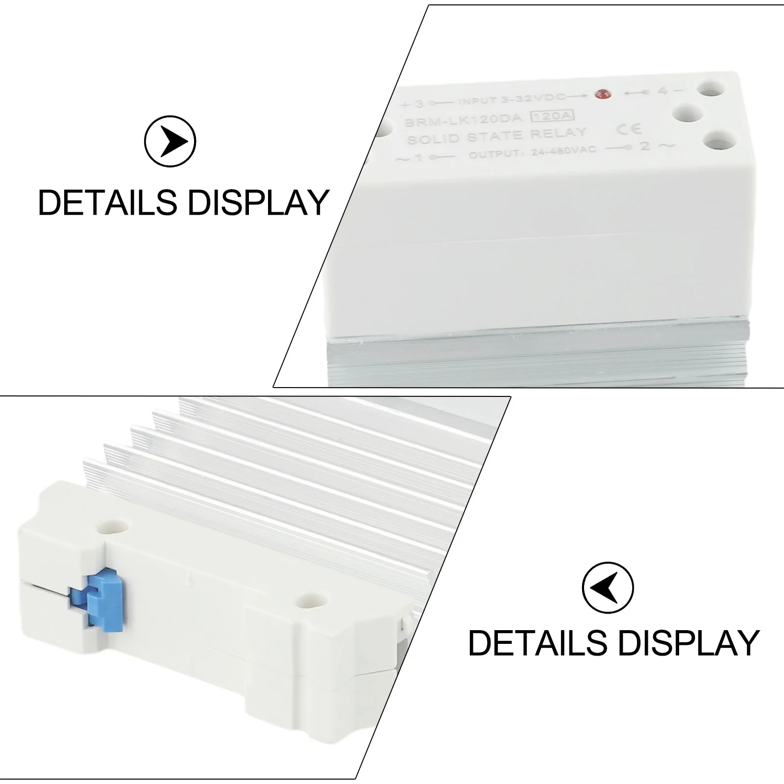

Мощное твердотельное реле, 120 А, управление постоянным током, однофазное переменный ток, небольшой размер LK120DA со встроенным рассеиванием тепла