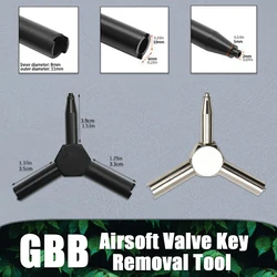 Válvula de Gas táctica GBB Airsoft, llave de acero, Triple fuerza, revista, herramienta de extracción de carga para caza, KSC WA, pistola de GAS, Rifle