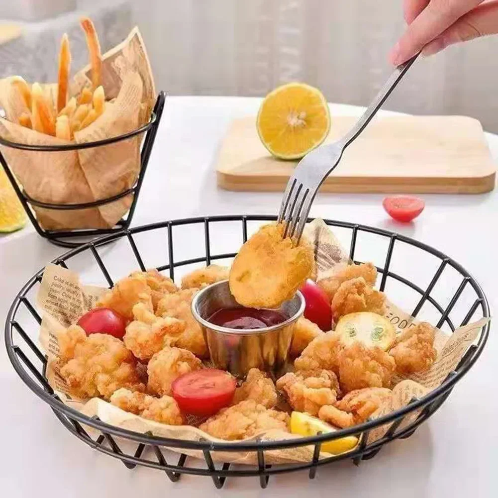 Mini French Fries Basket Stainless Steel Chip Frying Basket Strainer Fryer Cooking Basket Tool Kitchen Gadget