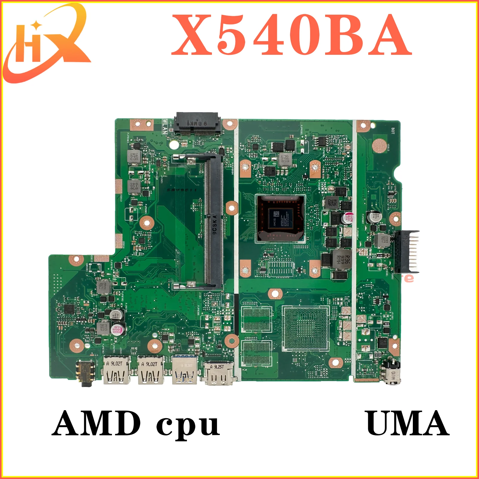 Imagem -02 - Placa-mãe para Laptop Asus X540b Mainboard para Asus X540bp X540ba R540b F540b A540b K540b Gpu-v2g Uma