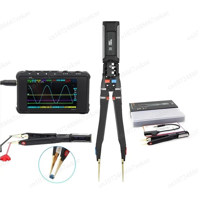 10KHz Meter Signal Generator Debugging Reparing Tool OLED Display,MINIWARE Portable Digital Smart Tweezers DT71 LCR SMD Tester
