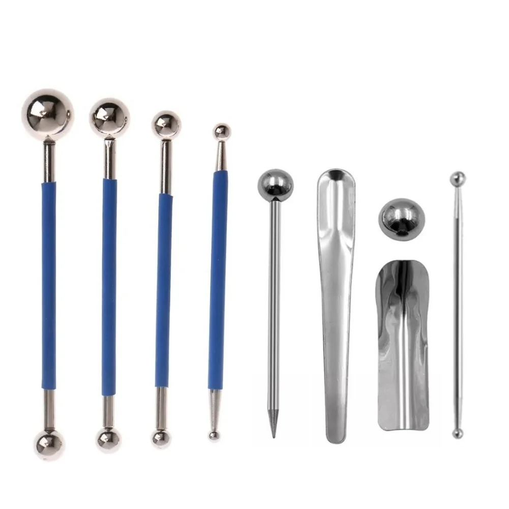 

4pcs Stainless Steel Tile Grout Floor Seam Press Ball With 5pcs Beauty Seam Tool Set Grout Tool Double Steel Pressed Ball Repair