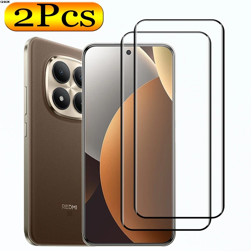 

2PCS For Redmi Note 15pro plus Curved Screen Protector 3D Tempered Glass Shockproof Edge glue Note15pro+ Front Glass