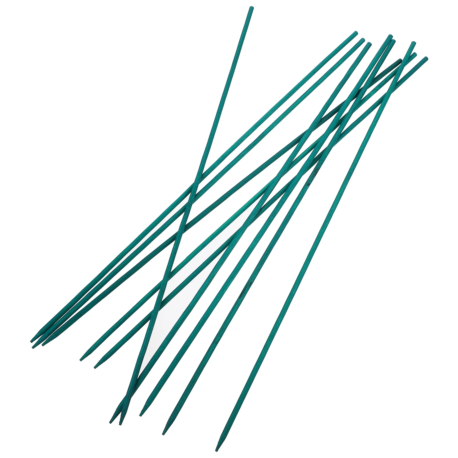 

50pcs Bamboo Stick Support Rod Green Color Garden Plant Stakes Flower Arrangement Pole Gardening Supplies Helper