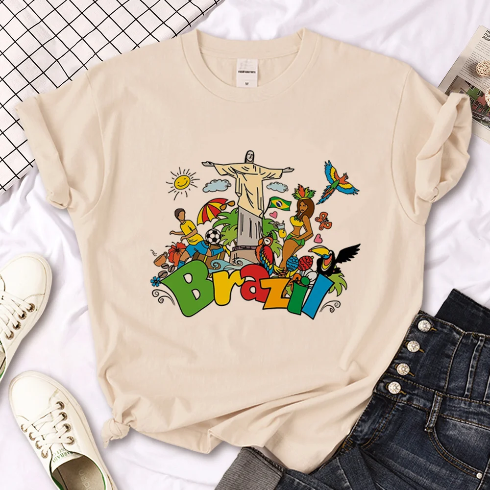 Brazil tshirt women manga t-shirts female Japanese y2k harajuku clothing