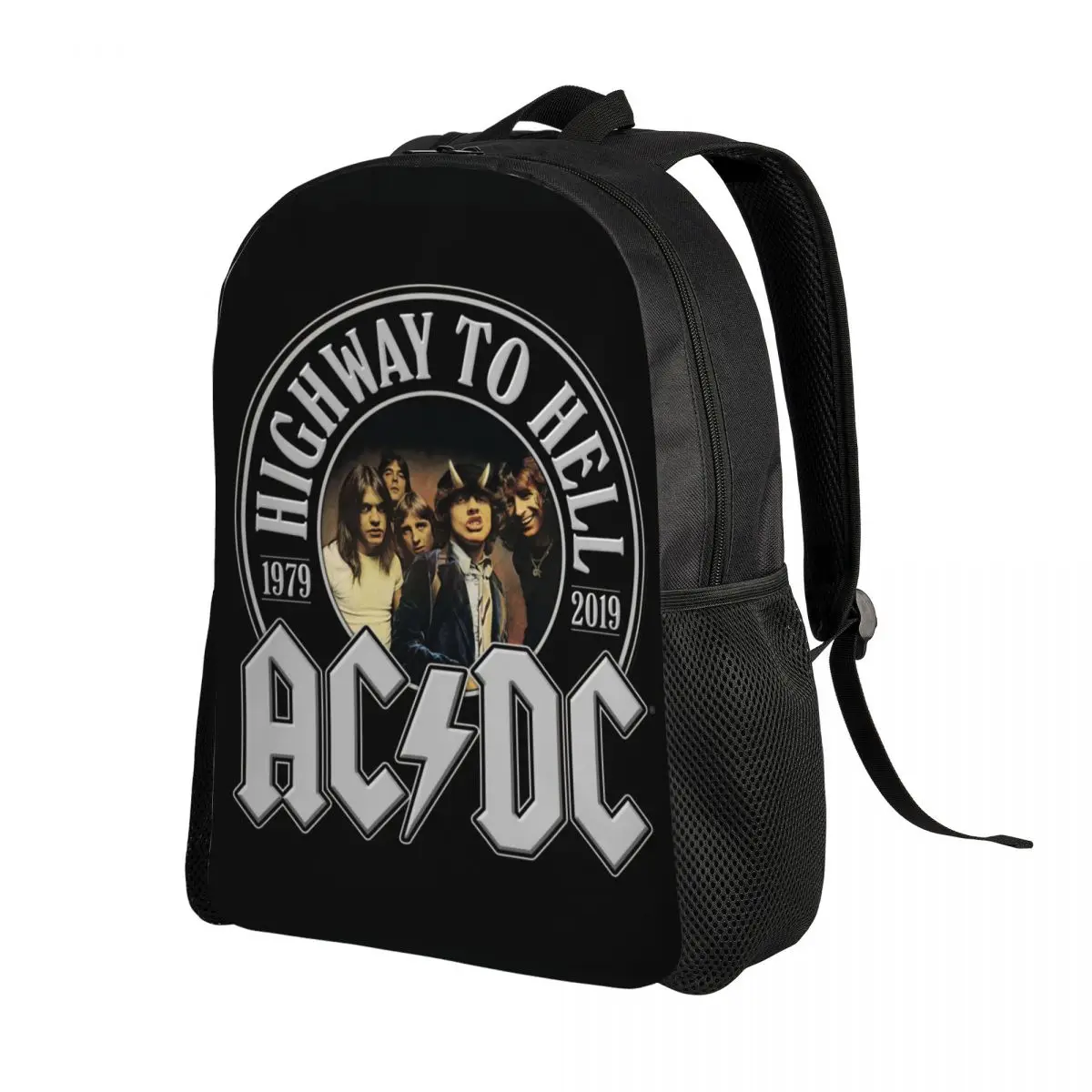 Vintage Rock AC DC Travel Backpack Men Women School Computer Bookbag Heavy Metal Music Band College Student Daypack Bags