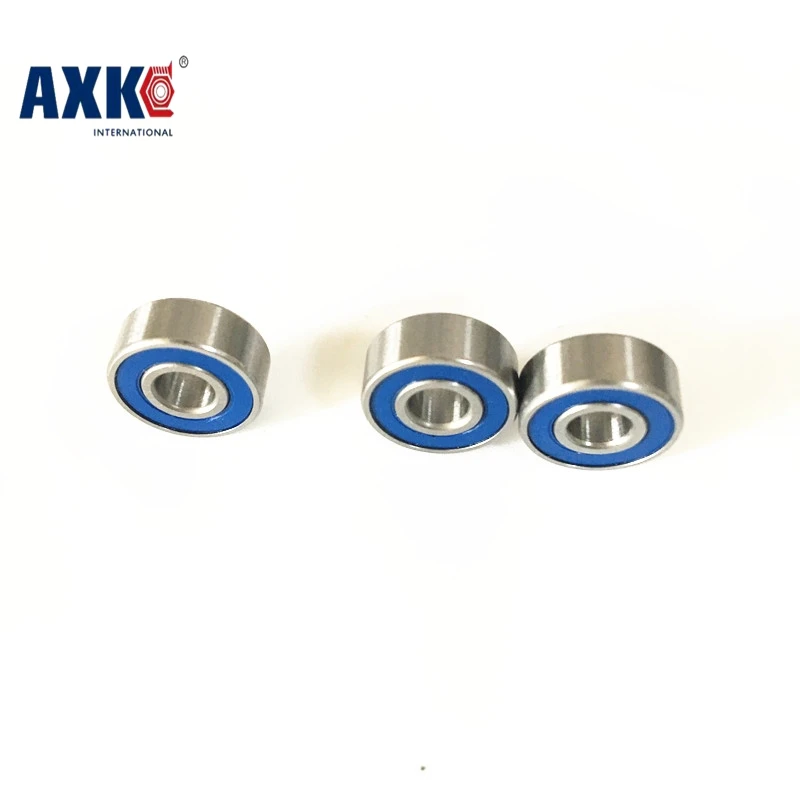 Free Shipping 50PCS  5x11x4 blue Rubber Bearings  ABEC-3  MR115 2RS