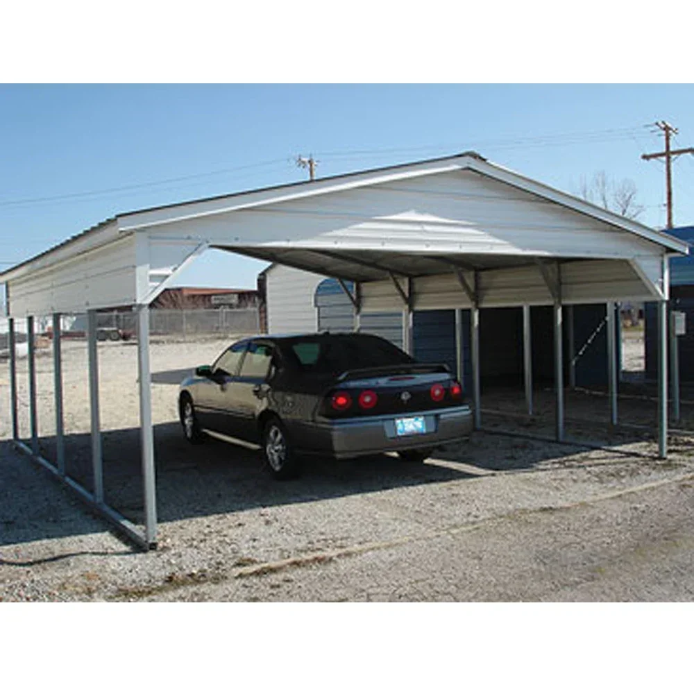 Cheap Portable Metal Car Shed Metal Frame Garage Prefab Ready Made Durable Portable Metal Cantilever Park Carports Sale
