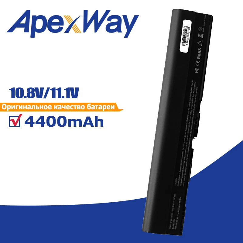 

Apexway 6 ячеек 4400 мАч AL12B32 Аккумулятор для ноутбука Acer Aspire One 756 B113 B113M B113-M C7 Chromebook C710 V5-171 725 Series