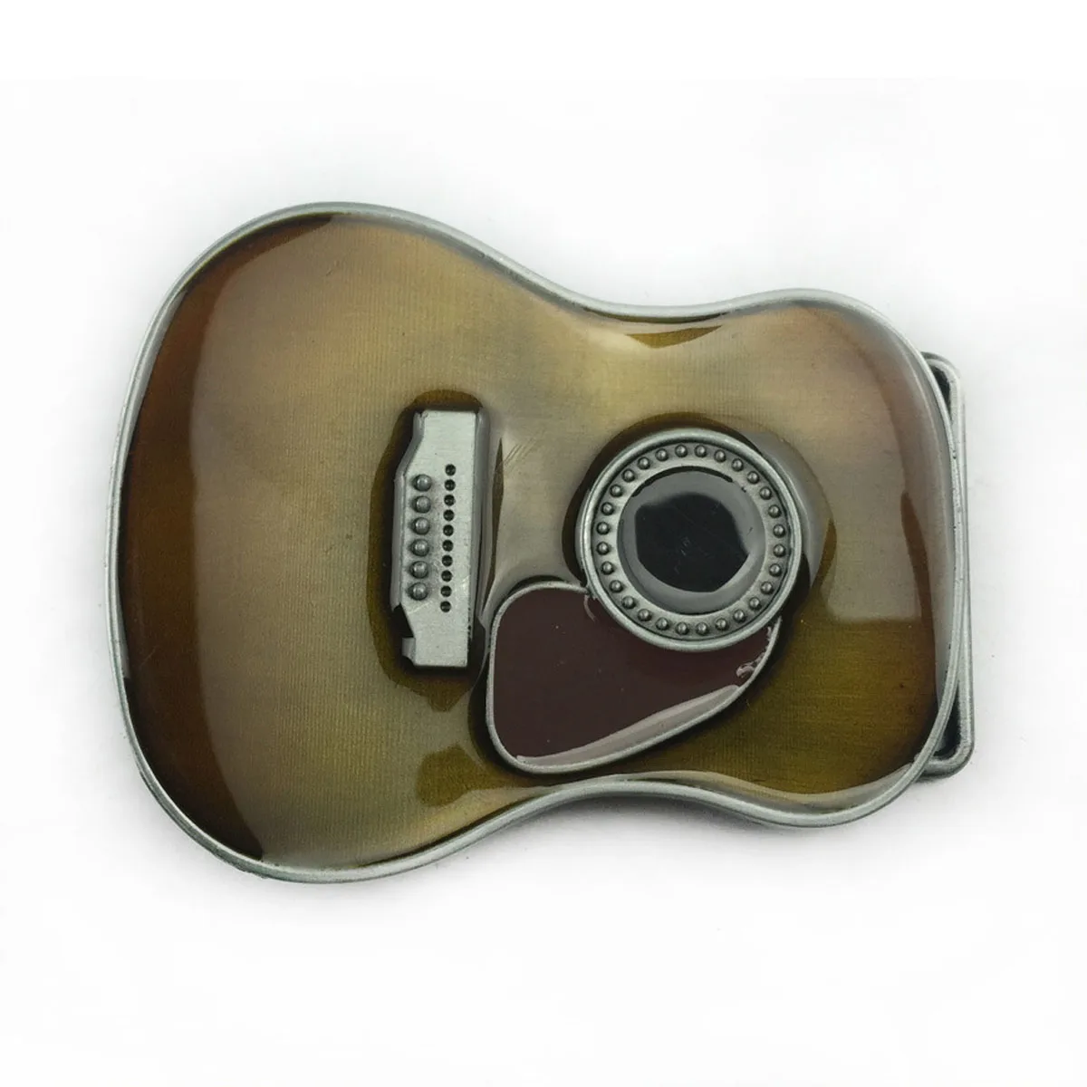 Vintage Guitar Body Belt Buckle Western Country Music Zinc Alloy Belt Buckle For Men Rock Cowboy Jeans Belt Accessories