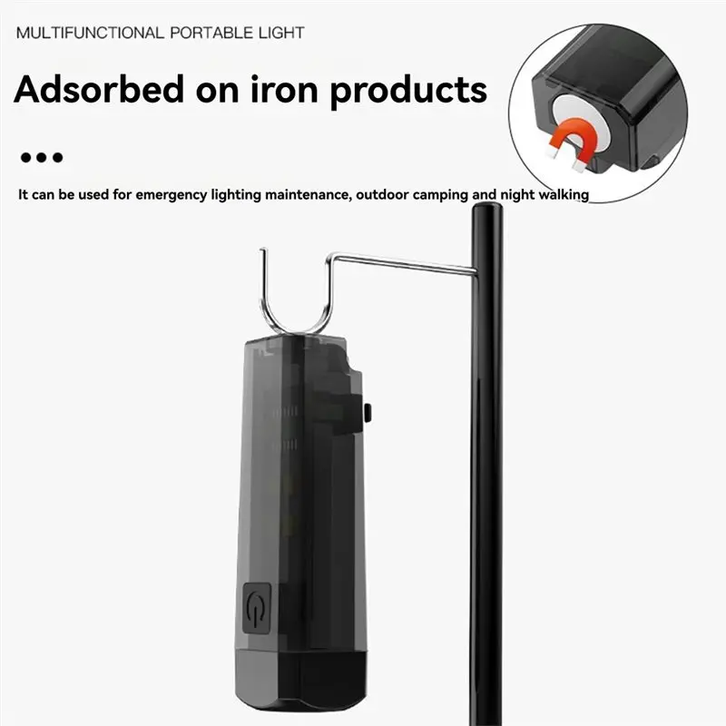 IALJ-Dual Mode USB قابلة للشحن EDC المفاتيح مصباح يدوي مدمج جيب ضوء قاعدة مغناطيسية للتخييم والمشي لمسافات طويلة وصيد الأسماك