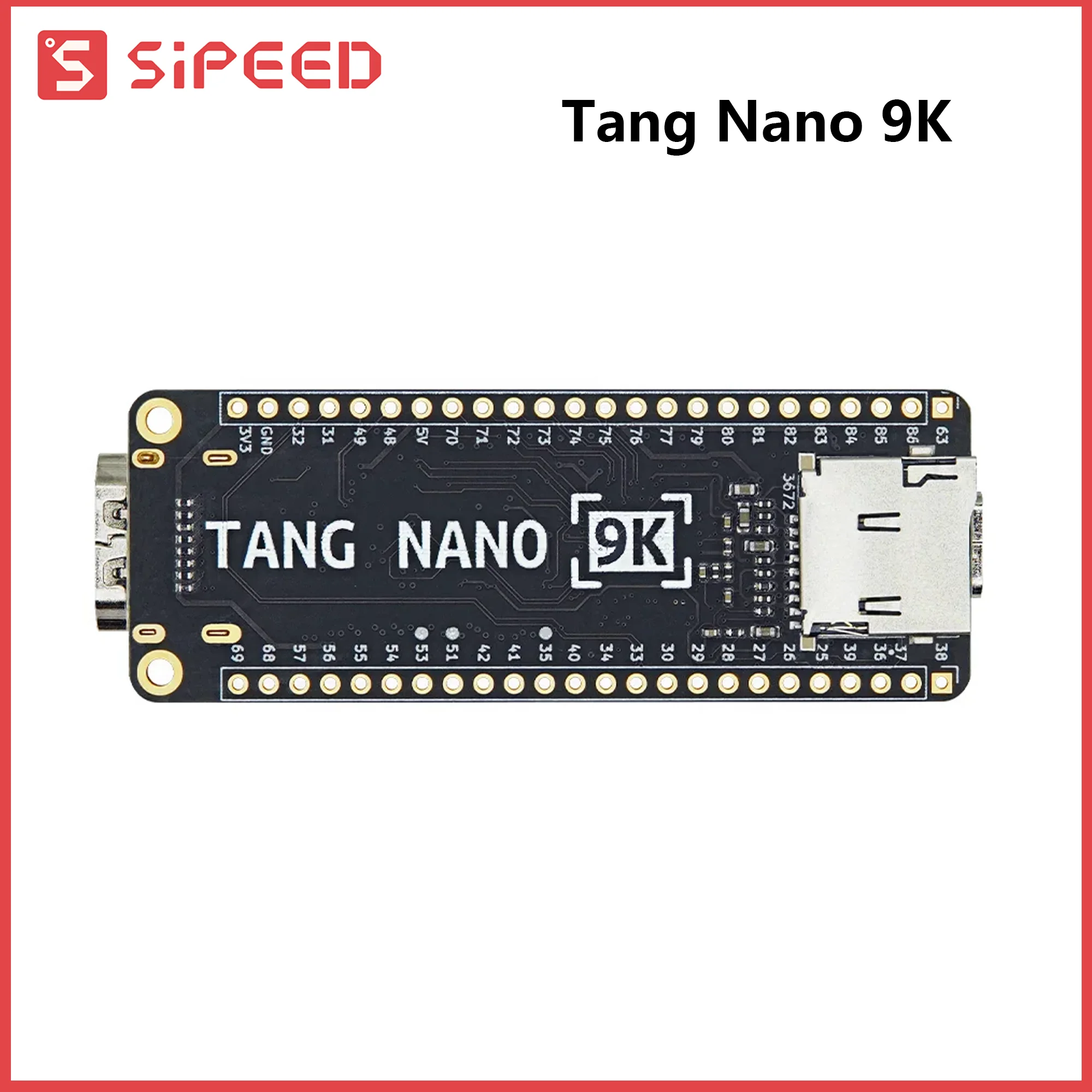 Sipeed Tang Nano 9K FPGA Development Board GOWIN GW1NR-9 RISC-V with HDMI Interface Optional 1.14/4.3/5/7 inch LCD Screen