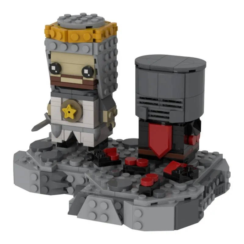 

MOC MP-Black Knight Duel Brickheadz Набор строительных блоков Классический фильм Дуэльные фигурки Персонажи Модель Кирпич-головоломка Игрушки Подарок