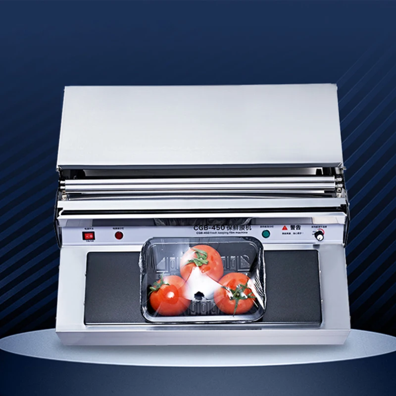 Vegetable Fruit Pvc Fresh-keeping Film Sealing Wrapping Tool Full-automatic Fresh-keeping Film Packaging Machine for Supermarket