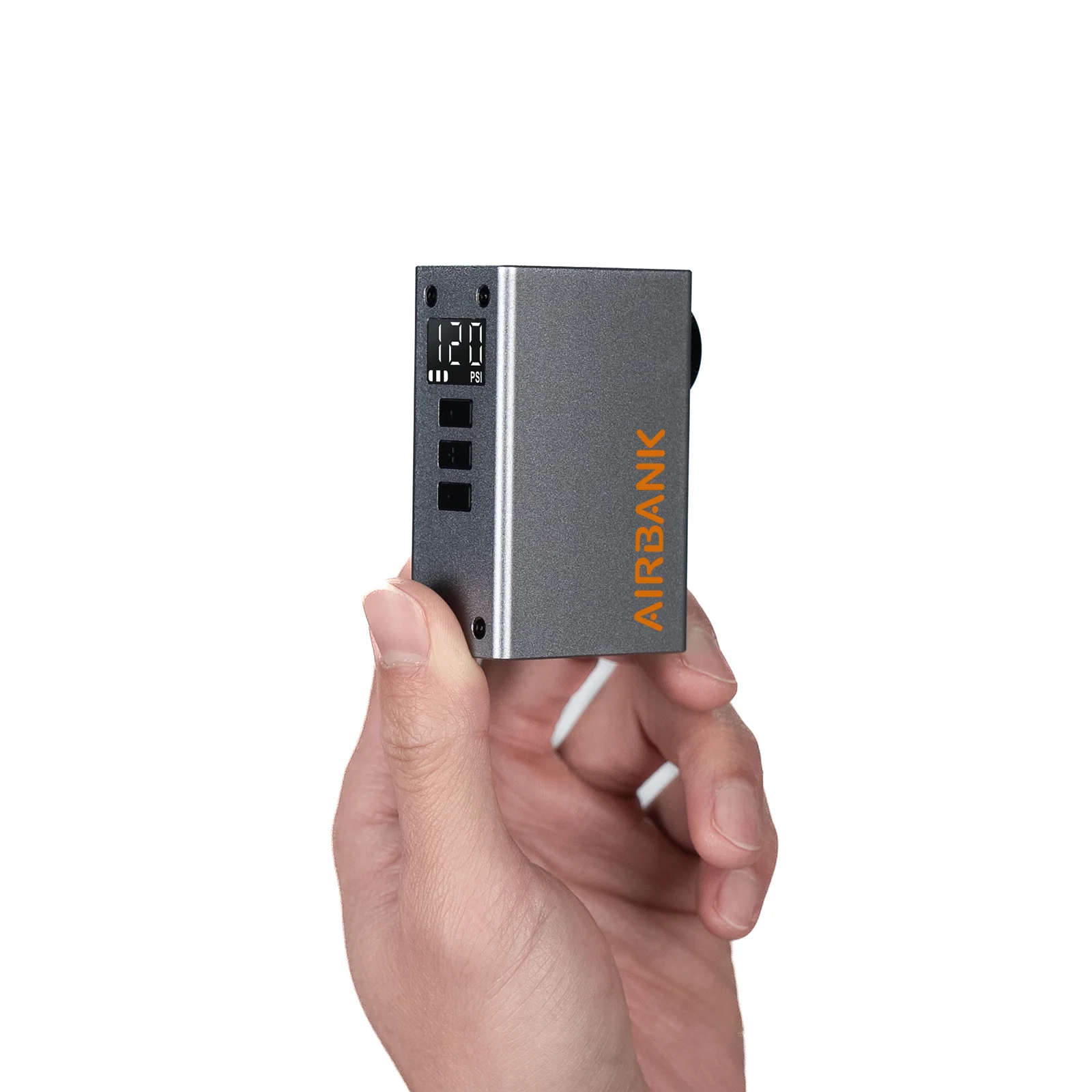 AIRBANK POCKET 2 PRO Elektrische Mini-Fahrradpumpe 420mAh Akku 120PSI Intelligenter Fahrradreifenfüller Aluminiumlegierung Gehäuse mit Display