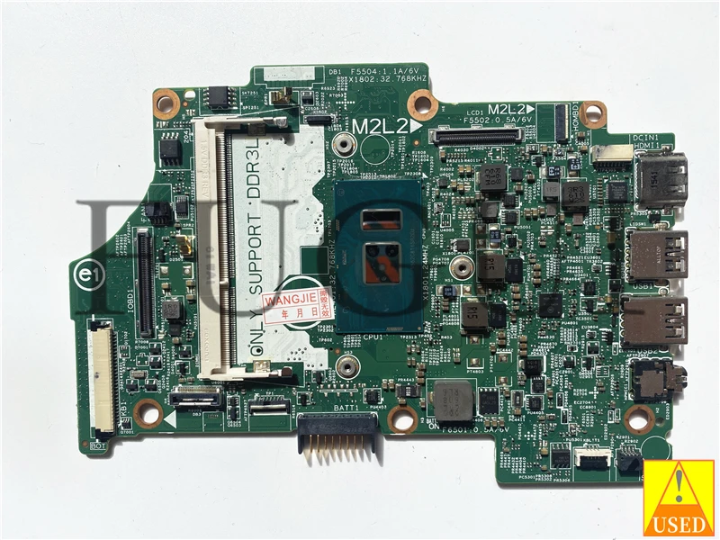 Para Dell 14296-1 3153 3158 USADO Laptop Motherboard 004R7J I3-6100U SR2EU Totalmente Testado, Funciona Perfeitamente