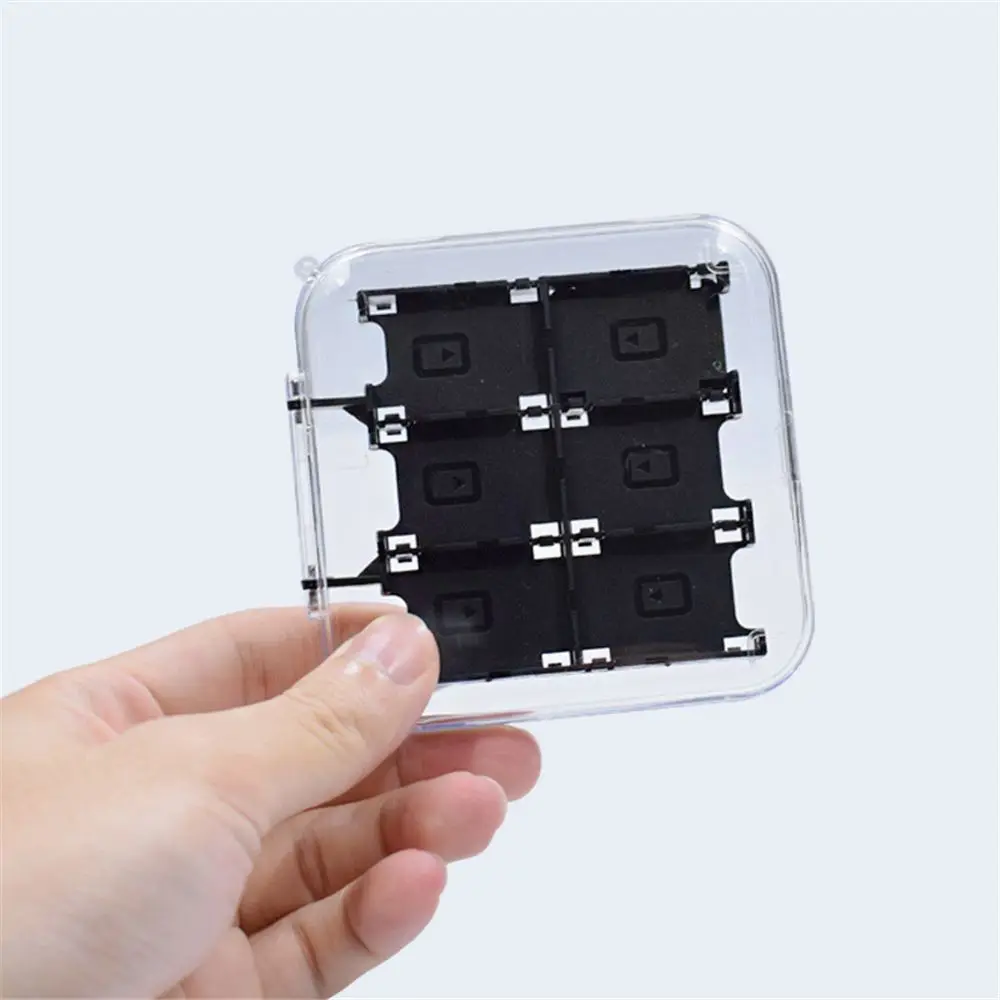 New Box Anti-lost Rope Clear 12 Game Cartridges Game Card Case Storage Holder For Nintendo Switch