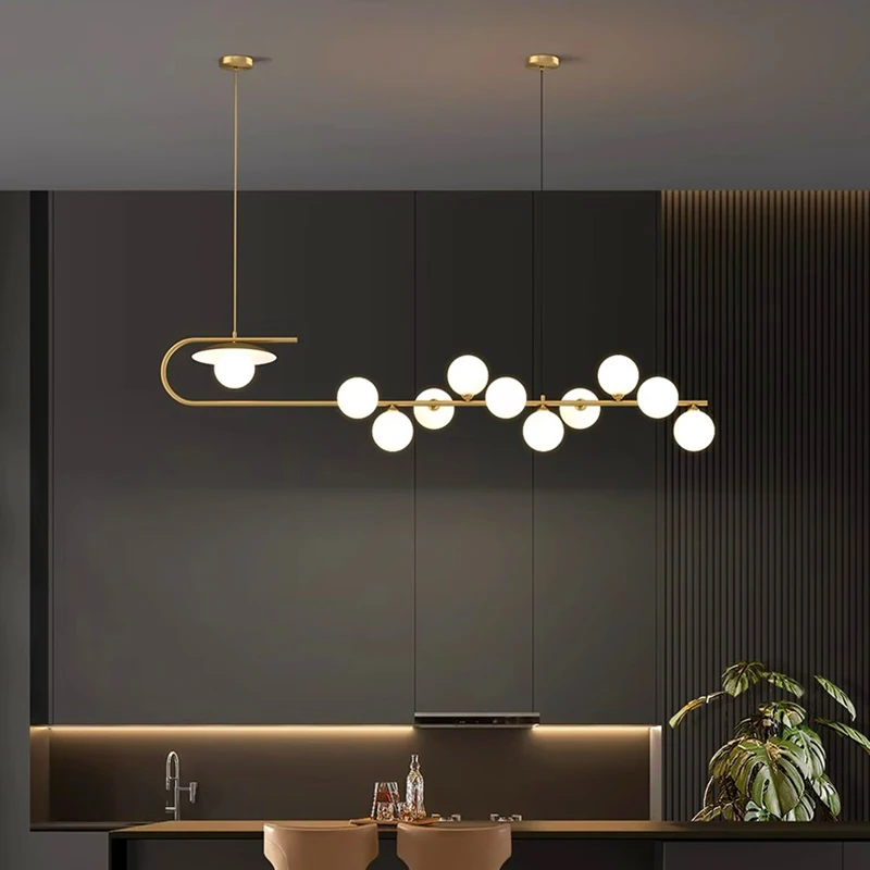 Plafonnier Suspendu au Design Nordique, Luminaire Décoratif d'Nik, Idéal pour un Salon ou une Salle à Manger