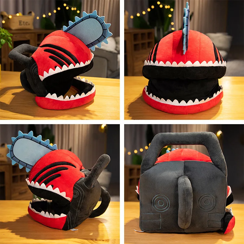 Anime ChainsawMan Pochitaa Cosplay Headgear Helmet Plush Doll Toy Halloween Masquerade Party Carnival Props Xmas Gift