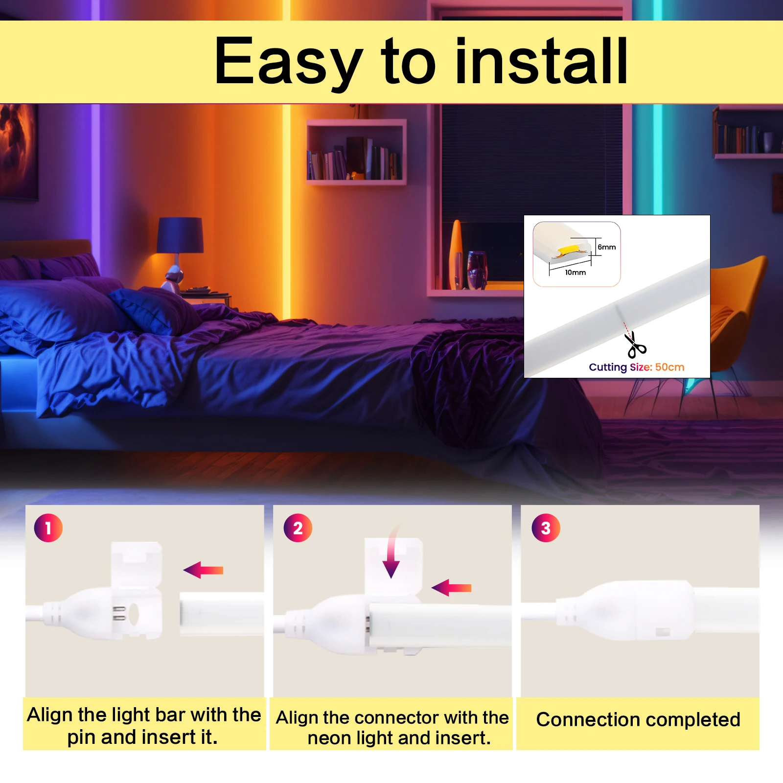 Рисунок 5 - Светодиодная лента COB 220 В с переключателем/диммером