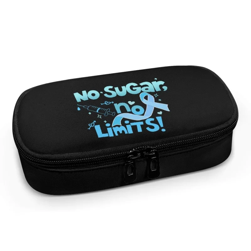 HYCOOL Black Bag Insulin Bag Portable Medication Storage Aluminium Foil Lining Organize Bags Diabetes People Drug Box