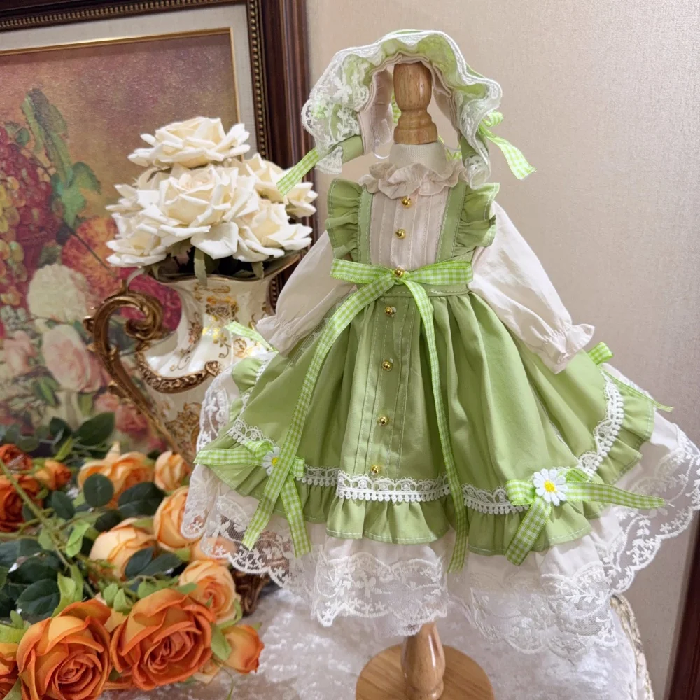 

Одежда для кукол bjd подходит для размеров 1/3 1/4 1/6, кружевное шифоновое платье с длинными рукавами, аксессуары для кукол