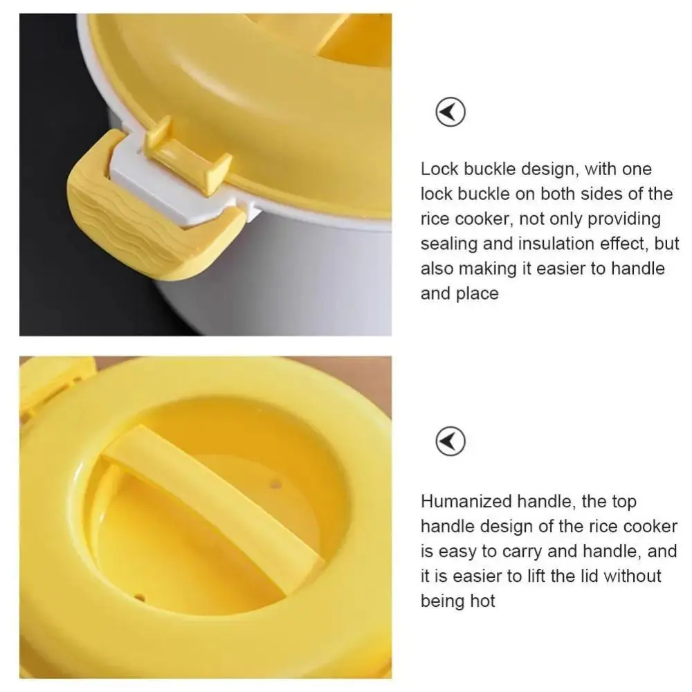 Pastamaker Oven Microwave Rice Cooker Vegetable Container Insulated Lunch Box Steamer Heating Bowl Cookware with Lid Steamer Pot