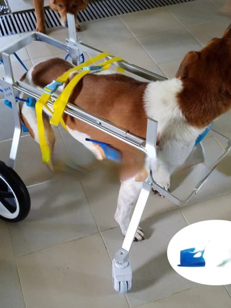 

Ruedas para pasear perros, cochecito de entrenamiento para rehabilitación de perros, silla de ruedas con soporte ajustable para