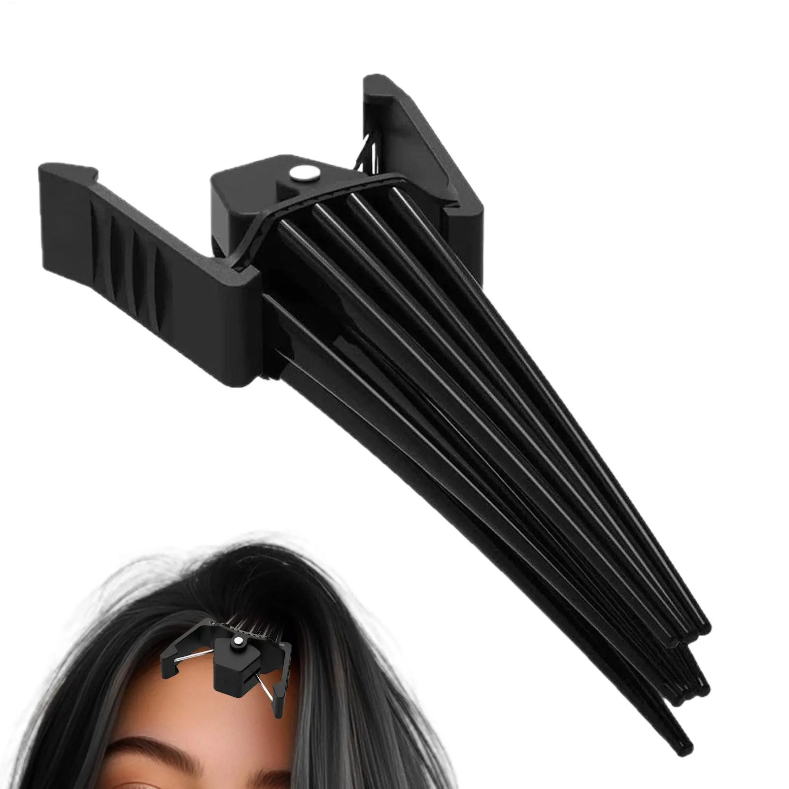 Koreanische Volumizing Haarspange, Instant Root Lifting Haarspange für hohe Kronenvolumen, modische, flauschige Haarnadel, Curling-Pony-Kopfbedeckung