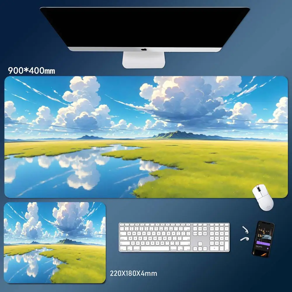 

Beautiful Scenery Mouse Pad Desk Mouse Pad Cute HD Desk Pad Extended Gaming Keyboard Mats Large XXL Gamer Mousepad 90x40