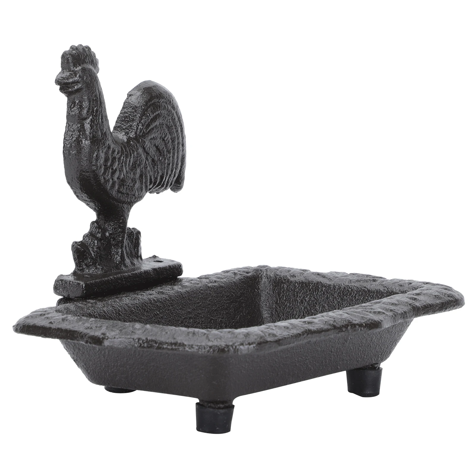 

Retro Rooster Soap Box Iron Case Compact Lightweight Non Fading Strong Capacity Moisture Resistant Decorative Shower Holder