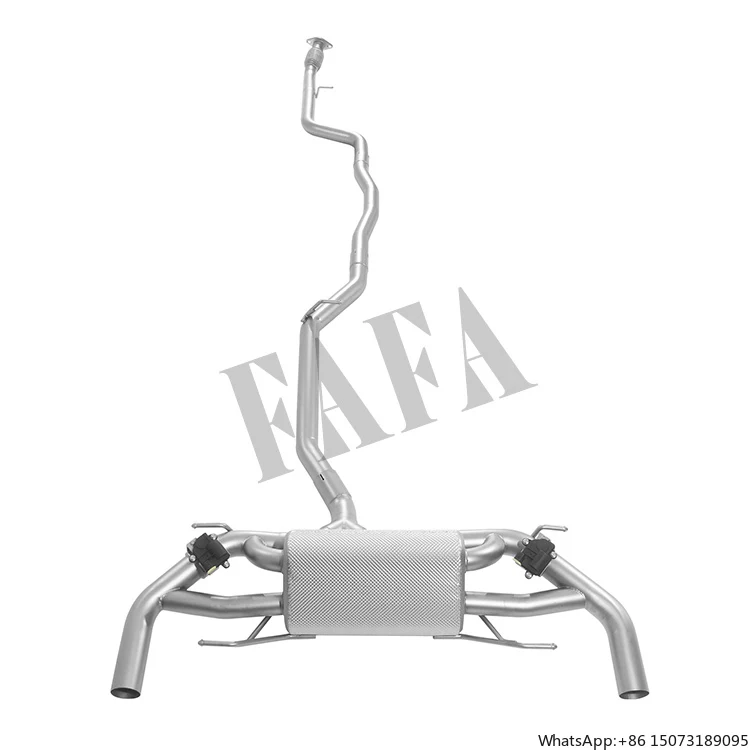 

For Giulia 2.0T 2017 Exhaust System Middle End Section Ternary Head Section Downpipe Catless Exhaust Pipe with Heat Insulation