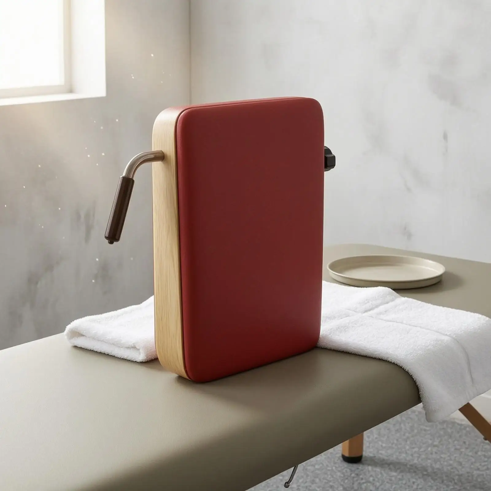 Adjustable Joint Correction Board for Spinal Stretching Exercise Equipment Light Wood Edge Microfiber Pad