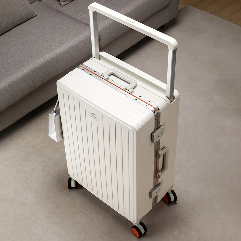

New Wide-Handle Multi-Functional Suitcase 20-28 Inch Business Cabin Luggage Male Female Password Aluminum Frame Travel Suitcase