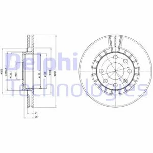 Store code: b2443 for front brake disc ASTRA F VECTRA A VECTRA B 1,6