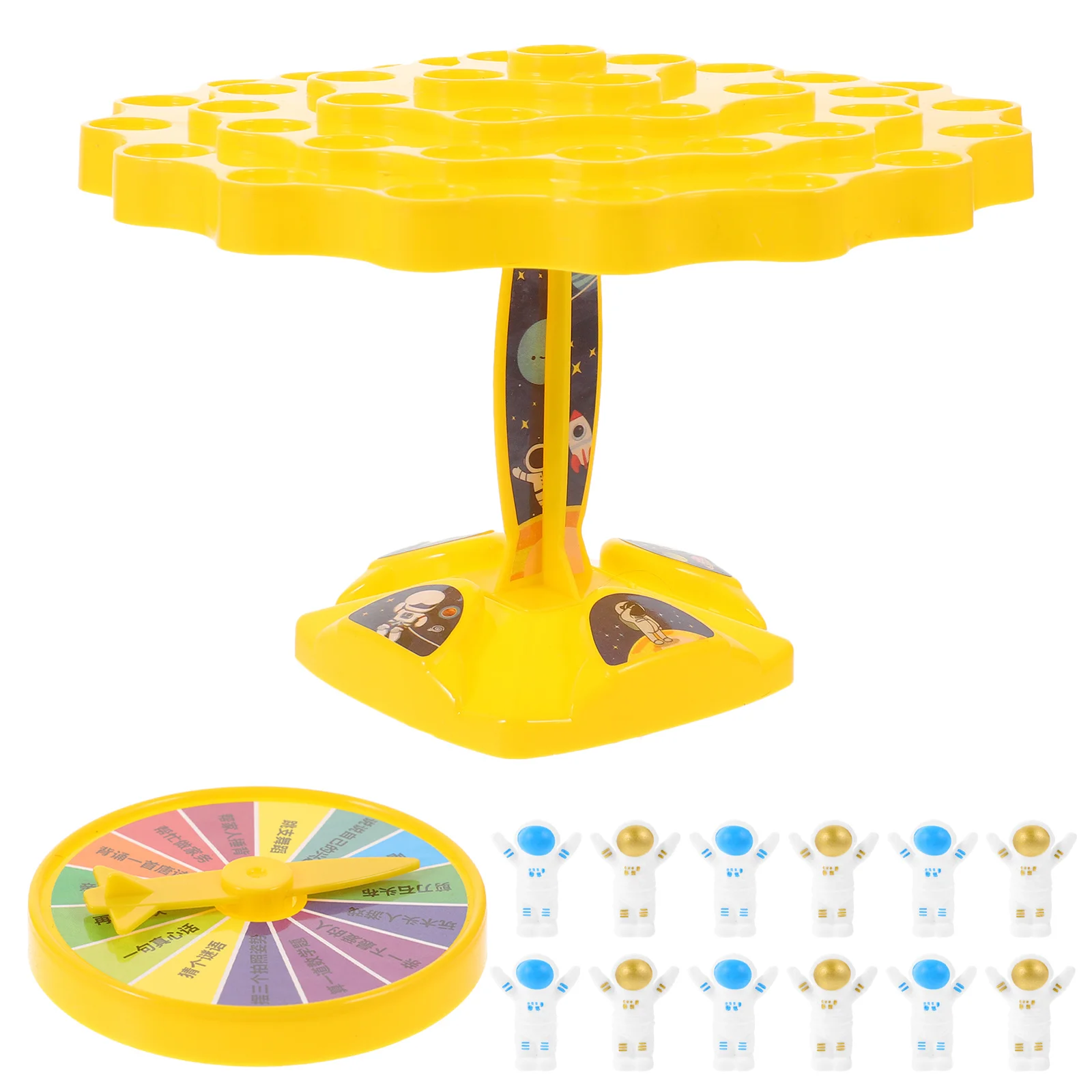 1 Set Plastic Astronaut Balancing Stacking Educational Building Blocks For Kids Balance Game Toddler Learning Space Man Playset