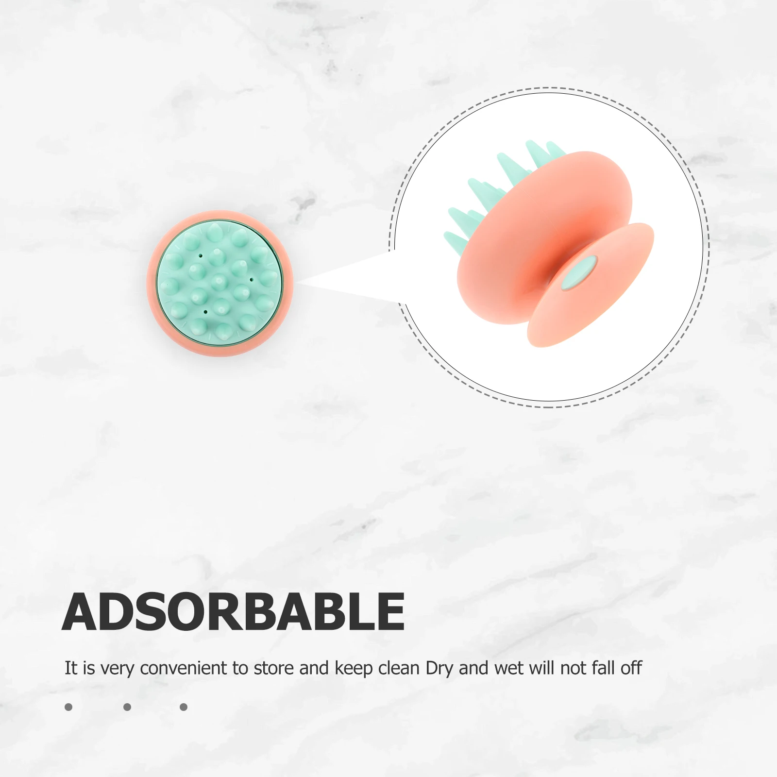 

2pcs Shampoo Brush for Haircare Tools Deep Cleansing Scalp Massager Suitable All Hair Types Portable Travel Silicone Brush