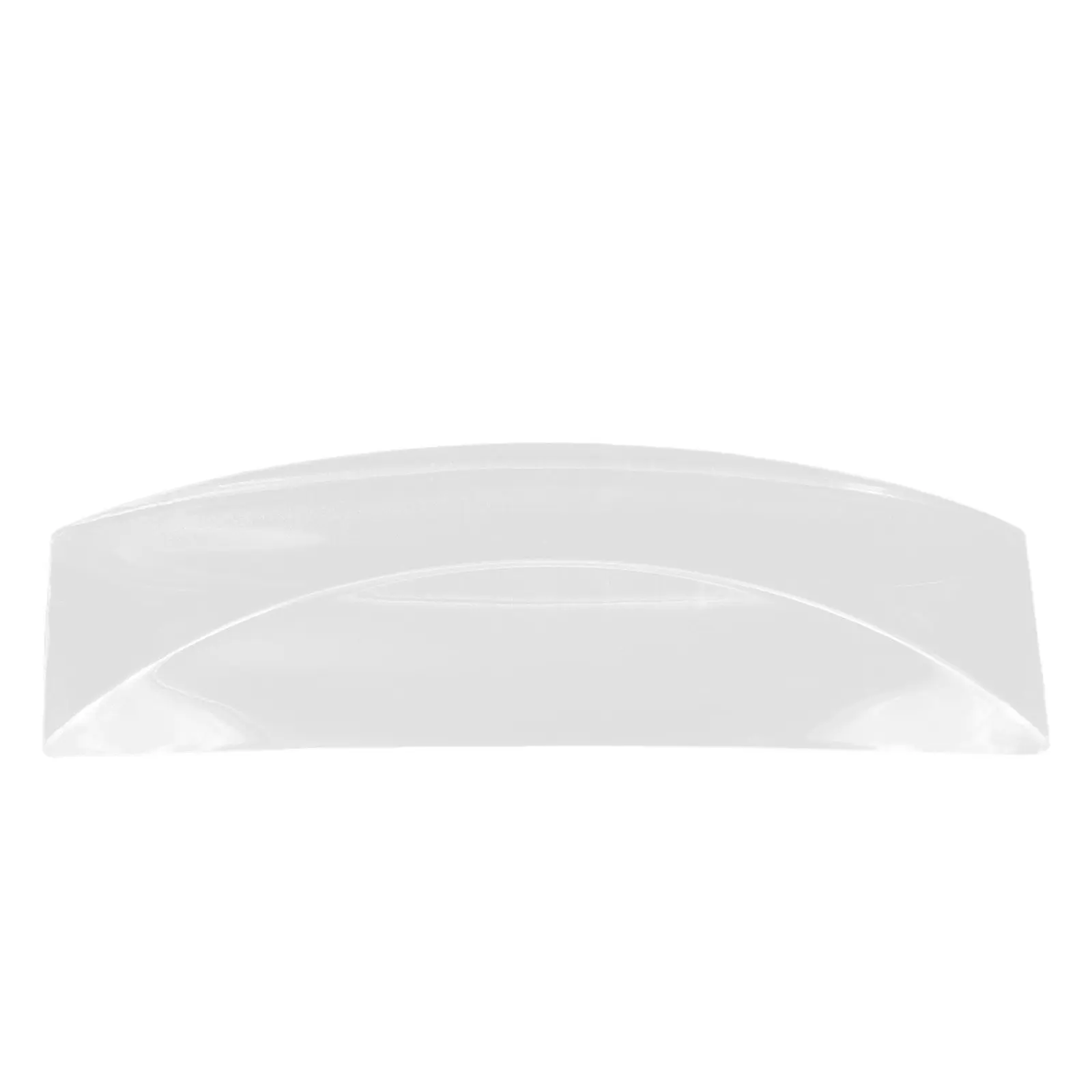 Acrylic Invisible Cabinet Pull Transparent Glass Door Handle Solid Ergonomic Curve for Wardrobes Display Cases Drawer Pulls