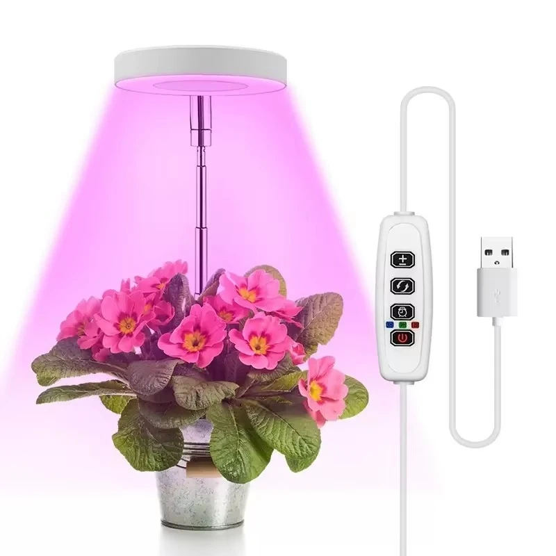 Adjustable 3.5in Angel Ring Full Spectrum Plant Light for Indoor Succulent & Potted Plant Growth Fill Light Fast Delivery
