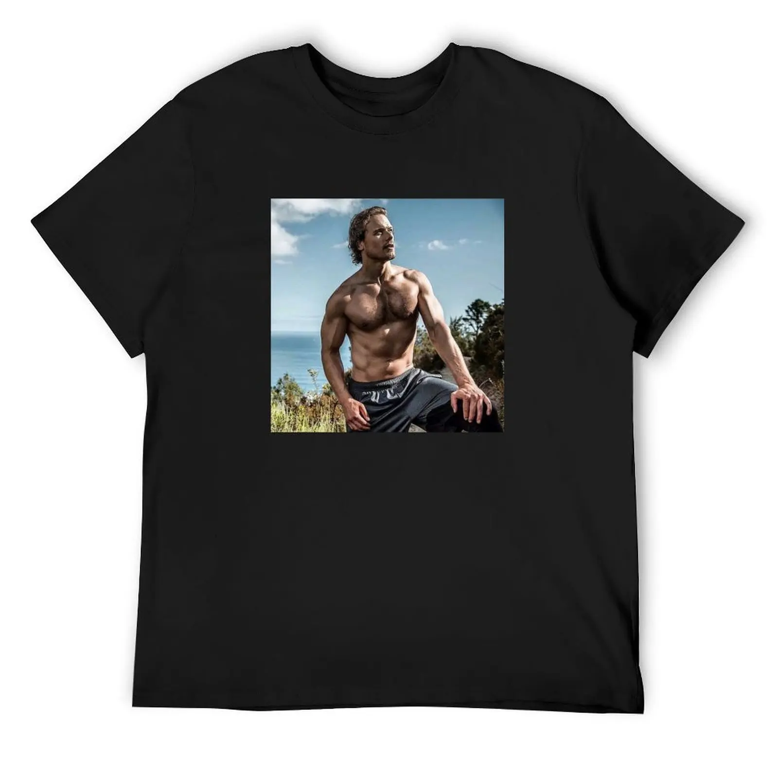 

Sam Heughan T-Shirt clothes custom t shirt man t shirt plain t shirts men