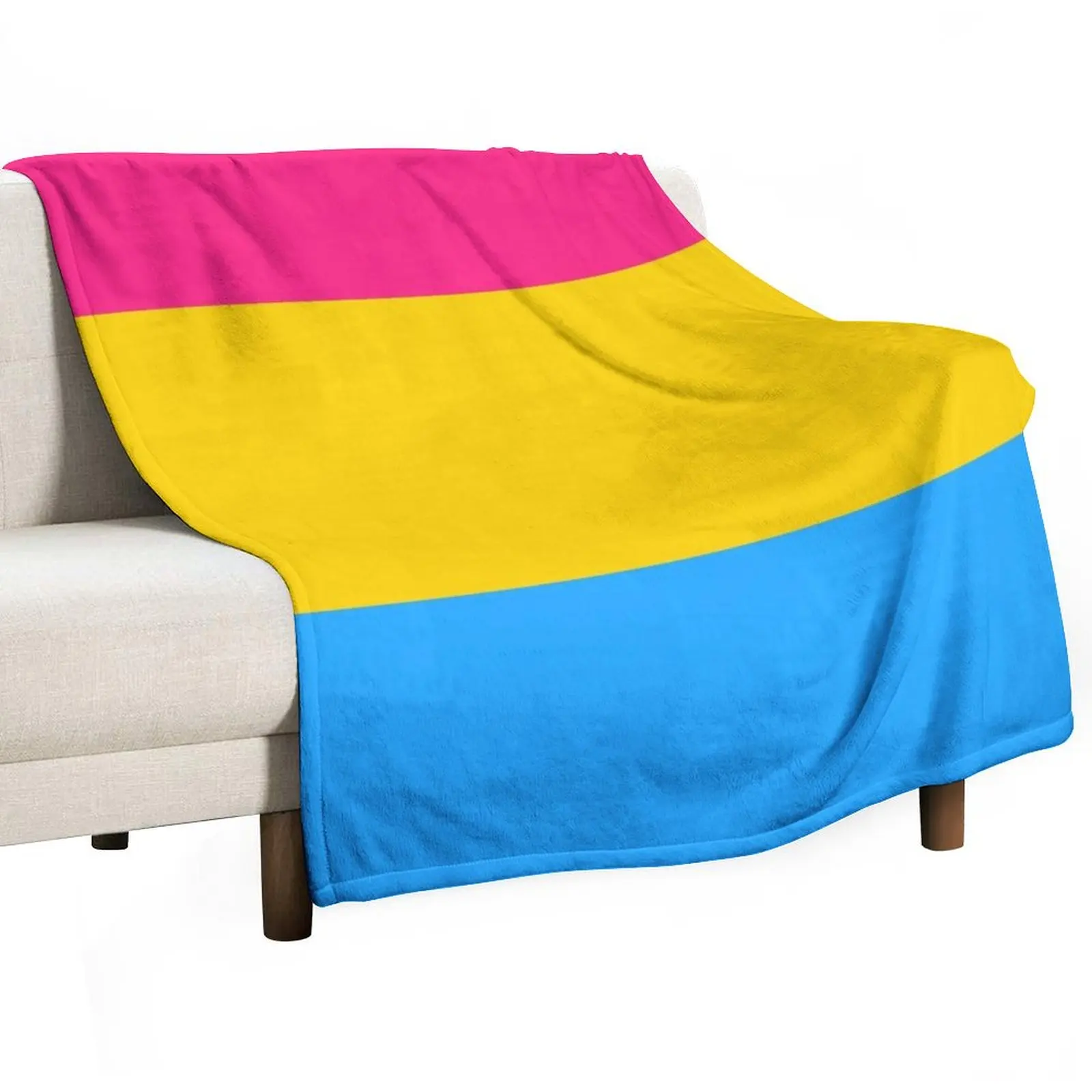 

Pansexual Flag Throw Blanket Cute Plaid Luxury Thin For Sofa Thin Blankets