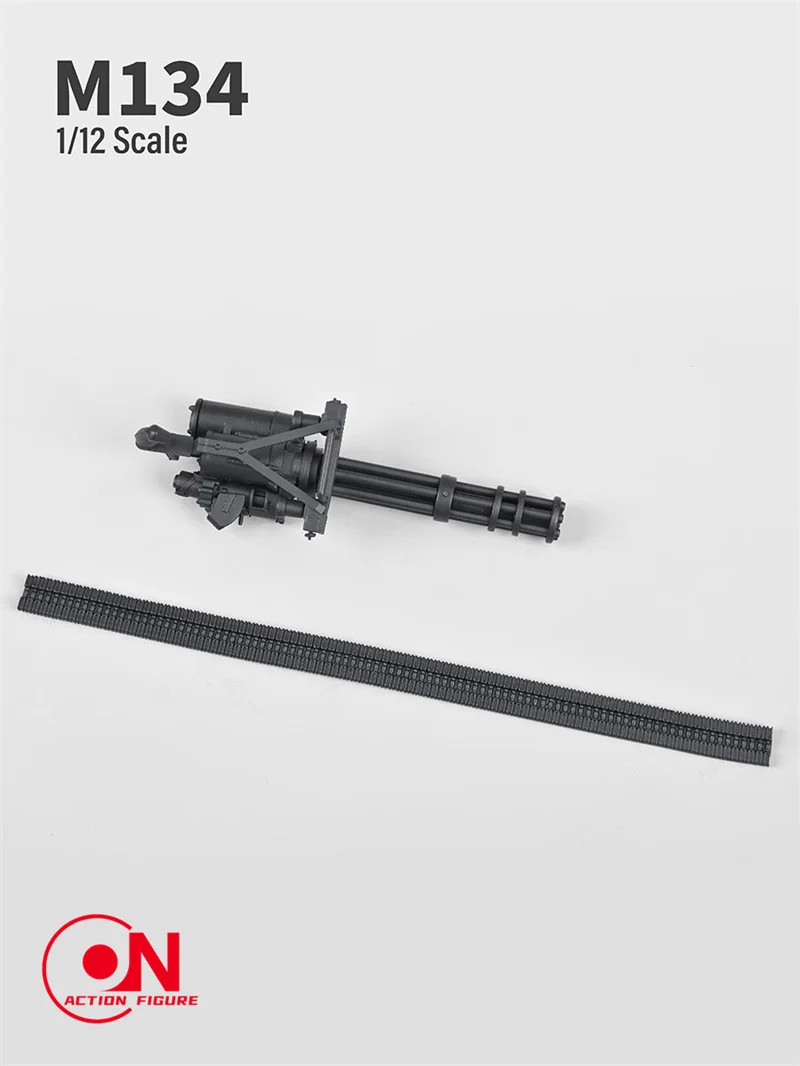 Escala 1/12 m134 gatling minigun modelo de plástico 7.5cm arma modelo solider cena adereços caber 6 ''masculino solider figura de ação corpo